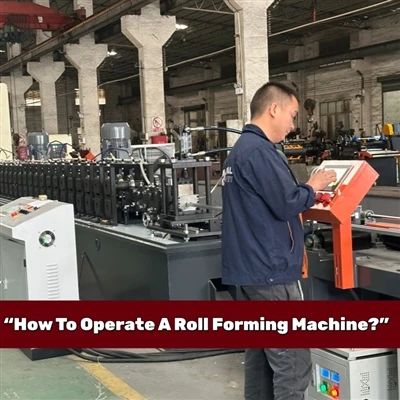 Como operar uma máquina formadora de rolos?