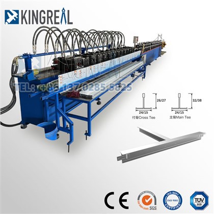 T Triângulo T Máquina de formação de rolagem para teto de metal